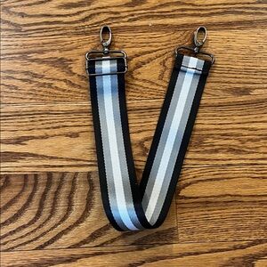 Stylish Black and Gray belt bag Accessory Strap 21” adjustable to smaller